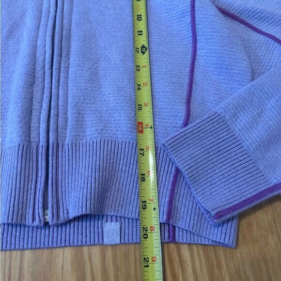 Lululemon Reversible Double-Knit Zip-Up Sweater Faint Lavender Women’s SIZE 4 - Picture 9 of 14